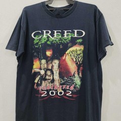 Vintage 2002 CREED Tour Band Black Short Sleeve Unisex Tshirt S-5XL KH12196