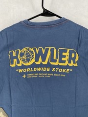 Howler Brothers Shirt Medium Blue Worldwide Stoke Graphic Pocket Tee NEW 2025