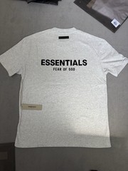 Essential Men’s Cotton Crew Neck T-Shirt Light Oats Size Medium New with Tags M