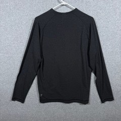 Public Rec Mens Medium Long Sleeve Henley Shirt Gray Pima Cotton Blend Size M