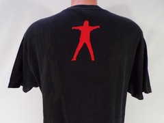 Vintage WWE SAVE US Y2J T Shirt Mens L Black w/Red Dragons & Chains Cotton G25