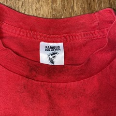 Vintage Famous Stars & Straps Shirt Mens Large Red Bandana F Logo 2000s