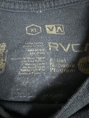 RVCA x BJ Penn RARE T Shirt Mens Size XL Team Hawaii Just Scrap MMA UFC Black