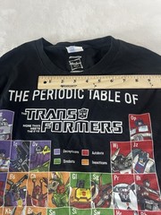 Hasbro Transformer The Periodic Table Graphic Tee 2018 Size Small Men