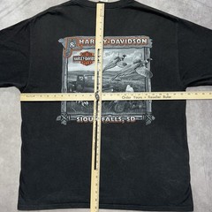Harley Davidson Shirt Mens XL Blac Sioux Falls SD J&L Pheasant Vintage Truck