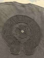 Chrome Hearts Horseshoe Washed Black T-Shirt Size M