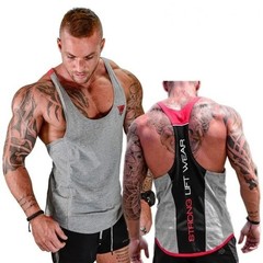 Men’s Gym Tank Top Muscle Shirt Sleeveless T Shirt Workout Fitness Training Tee