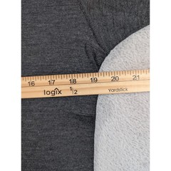 Lapasa Mens 100% Merino Wool Long Sleeve Thermal Base Layer Top Gray M Z-231144