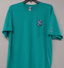Seattle Kraken S NHL Hockey Embroidered T-Shirt S-6XL, LT-4XLT New