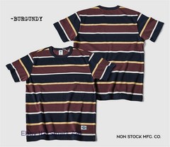 NON STOCK Ivy League Striped Crew Neck T Shirts Preppy Style Men’s Casual Tee