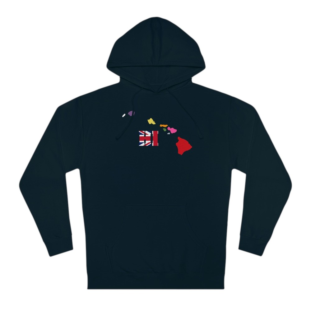State Love-Hawaii Red/Blue Variation Unisex Hooded Sweatshirt