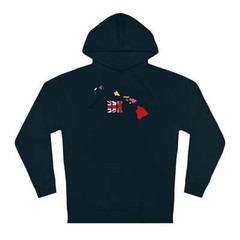 State Love-Hawaii Red/Blue Variation Unisex Hooded Sweatshirt