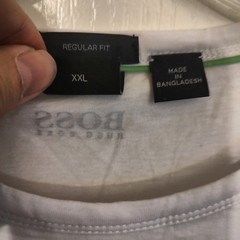 Hugo Boss White T-Shirt Regular Fit XXL Fits Like XL USA Smaller Fit