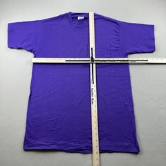 Vintage Purple Pocket T-Shirt Mens Medium BVD Blank Single Stitch Made USA 90s