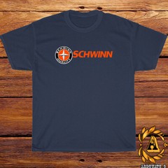 New SCHWINN Bicycle Logo Black/Sport Grey/White/Navy/Red T-Shirt S-5XL