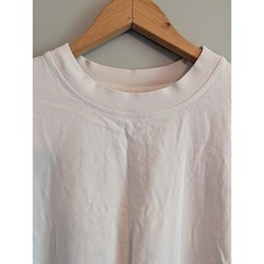 CHNGE Women Dont Owe You Sh*t Long Sleeve Shirt Organic Cotton Cream Mens Medium
