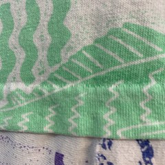 Vtg 80s 90s Surf T Shirt All Over Block Print Fish Sleeveless One Size Yes U.S.