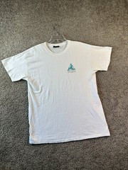 New Look Shirt Mens Medium White Green Atlanta United Short Sleeve Casual FLAW
