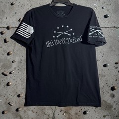 Grunt Style T-Shirt Men’s This We’ll Defend Graphic Tee Black Size XL