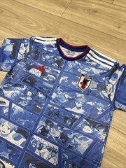 Japan Anime Special Edition Soccer Jersey Blue JFA Football Shirt Men’s Medium