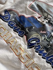 Mens Gildan Dave Grube “Mongoose Chasis” Cream Graphic Print Racing Tee Size XXL