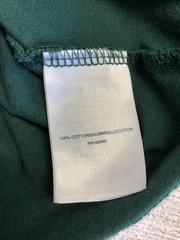 Lands’ End Henley Shirt Mens Medium Green Super-T Long Sleeve Tagless Tee