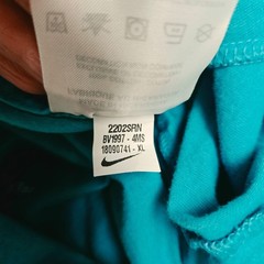 Nike Mens Graphic Tee Teal Blue White Logo Swoosh T-Shirt XL Sports Active Gym