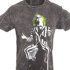 Beetlejuice T Shirt Mens Size Small Gray Tim Burton Its Showtime