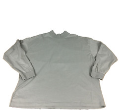 Adidas Basketball Mens Large Gray Mock Neck Long Sleeve Graphic T-Shirt L