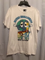 MUSIC TELEVISION MENS SCREEN PRINTED FRONT T-SHIRT SIZE L NEW