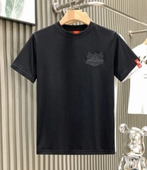 Men’s Luxury Embroidered Lion T-Shirt Short Sleeve Casual Slim Fit Crew Neck Top