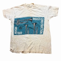 Vtg 80S Brass Construction Band 88 T-shirt single stitch USA Made XXXRARE 1988