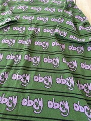 Obey “All Over Graffiti Design” Knitted Men’s Size XL Green/Purple/Black