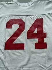 Vintage 70s Champion Davis #24 Football Jersey Mens Medium White Red
