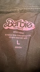 Official Barbie The Movie Black Graphic T-Shirt Size L – Very Good