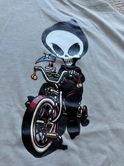 BLIND SKATEBOARDS MENS TRICYCLE REAPER PREMIUM SHORT SLEEVE SHIRT GREY