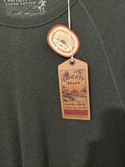 Faherty Men’s Long Sleeve Cloud Waffle Crew, Deep Fern Heather, XXL