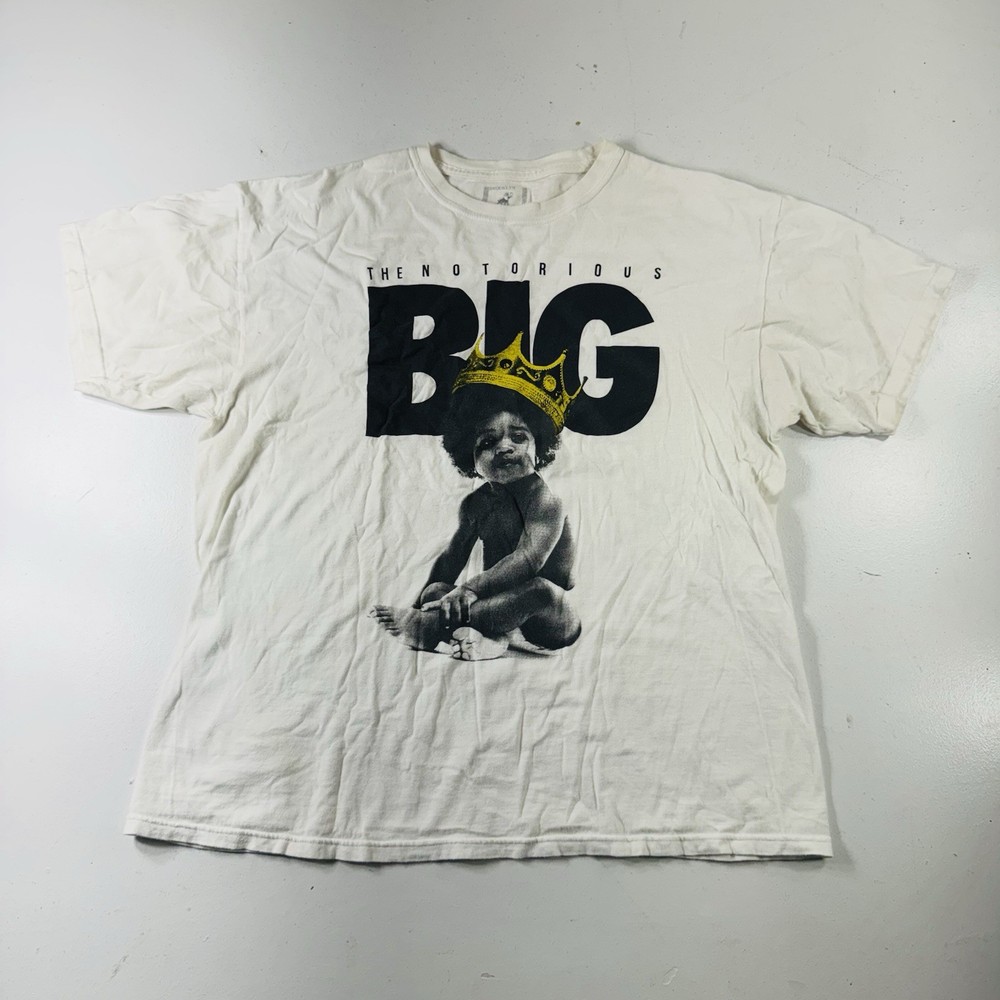 Vintage Y2K Brooklyn Mint Notorious B.I.G. Hip Hop Rap T Shirt Size XL