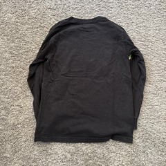 Misery World Wide Tee T Flames Shirt Men’s Size Small S Long Sleeve Black Skulls