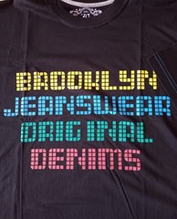 Fantastic Mens Big Size Black Brooklyn Retro Dots Tee – 2XL 3XL 4XL 5XL 6XL