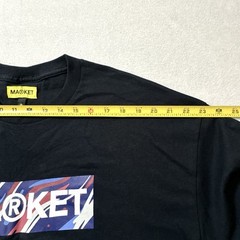 MARKET Men’s Black T-Shirt Size XL Graphic Logo Short Sleeve Crew Neck Tee NWT