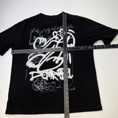 Domrebel Shirt Men Medium Graffiti Sketch Street Graphic Fire Work Party Core Go