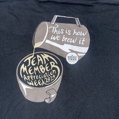 Whole Foods Market Shirt Medium M Black Long Sleeve Coffee Team Member Promo