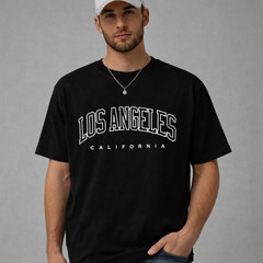 Los Angeles California Graphic T-Shirt Casual Cotton Tee LA Oversized Shirt