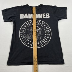 Ramones T-Shirt Y2K Presidential Seal Merch Grunge Punk Concert Black Sz L Flaw