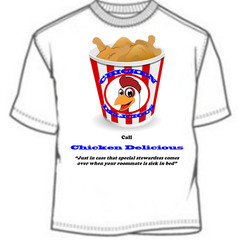Odd Couple Boneless Chicken & Chicken Delicious Madison Unger Parody T Shirt