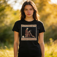 Knitter Artisan Colorful Scarf Medieval Tapestry Unisex T-Shirt