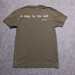 One7six Shirt Mens Small Green No Kings For This Land Logo Supdef FOG Military