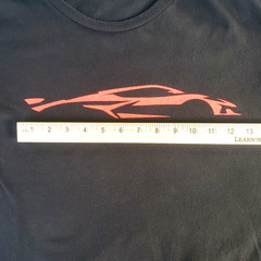 Chevrolet Corvette C8 Z06 Silhouette T Shirt Mens Large Black District