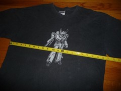 genuine vintage Macross Valkyrie VF-1S Takatoku Toys Japan t-shirt size L